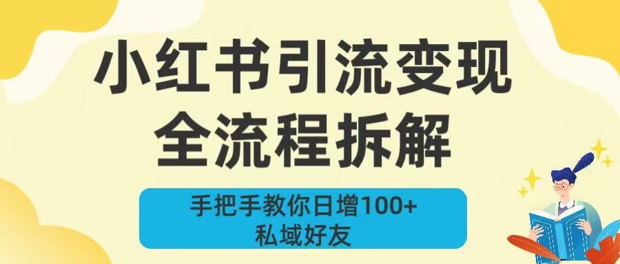 新手必看！小红书引流变现全流程拆解，手把手教你日增100+私域好友-副业之家