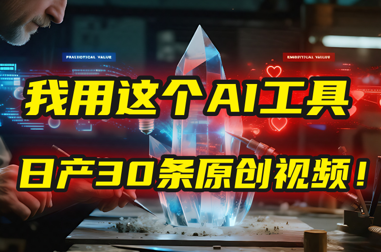 别再真人出镜了！我用这个AI工具，1张照片就能日产30条原创视频！-副业之家
