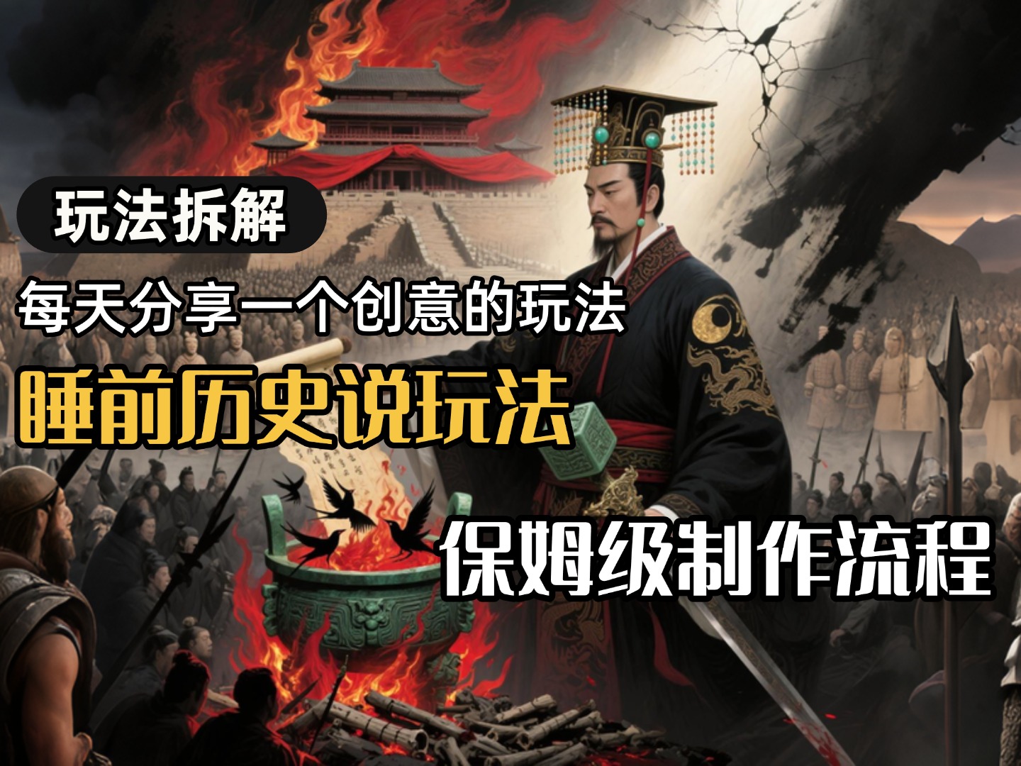 13条作品涨粉24.5万，全流程拆解睡前历史说，保姆级教程-副业之家