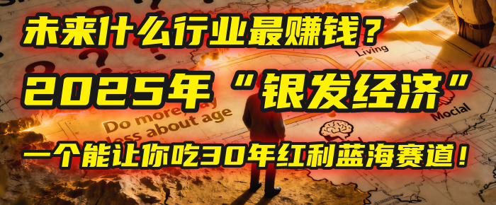 未来什么行业最赚钱？马哥揭秘2025年“银发经济”：一个能让你吃30年红利的蓝海赛道！-副业之家