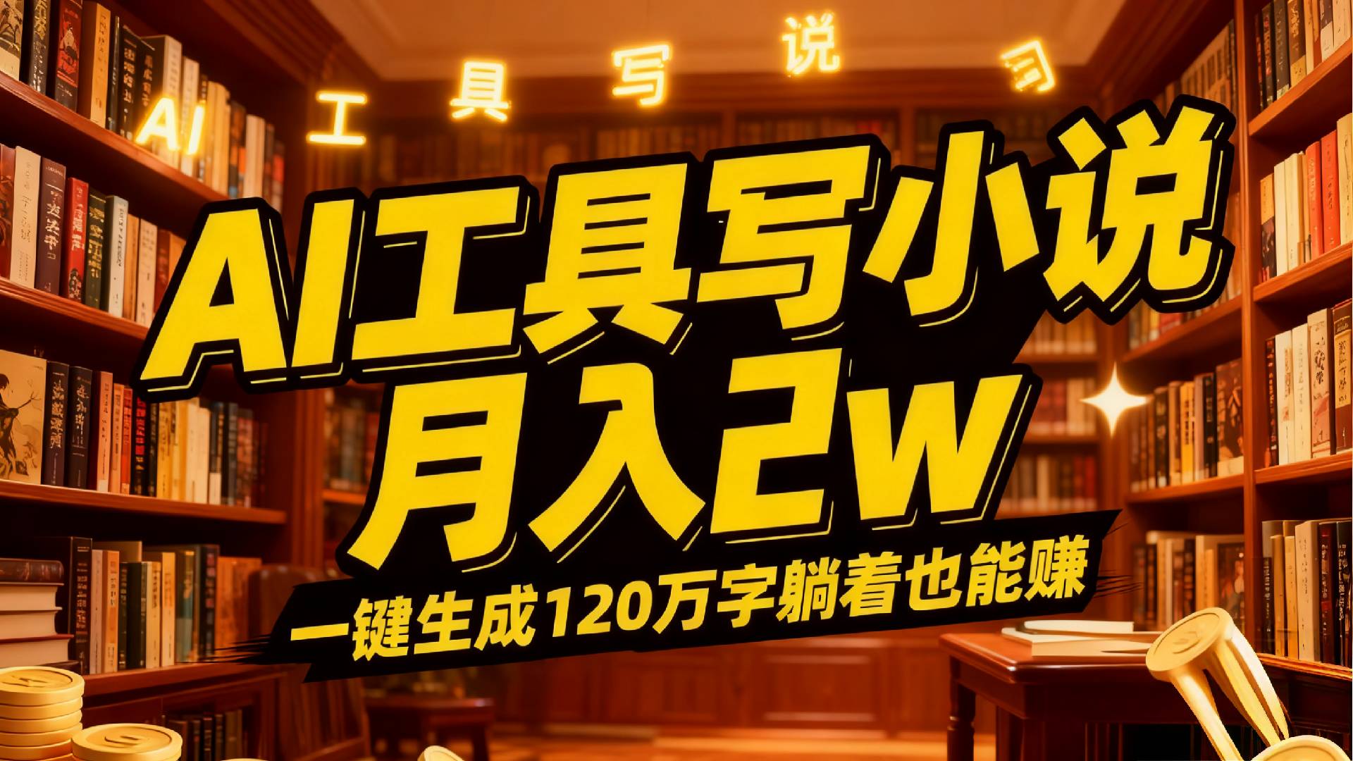 2026年AI工具写小说,一键生成120万字,躺着也能赚,月入2w+-副业之家