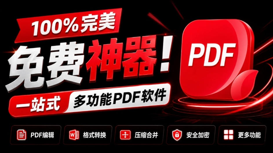 100%完美免费神器！一站式多功能PDF软件，支持PDF格式转换压缩编辑等，简约无广告，太Nice了JOPDF