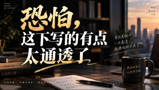 灏泽叔最新付费文章：恐怕，这下写的有点太通透了