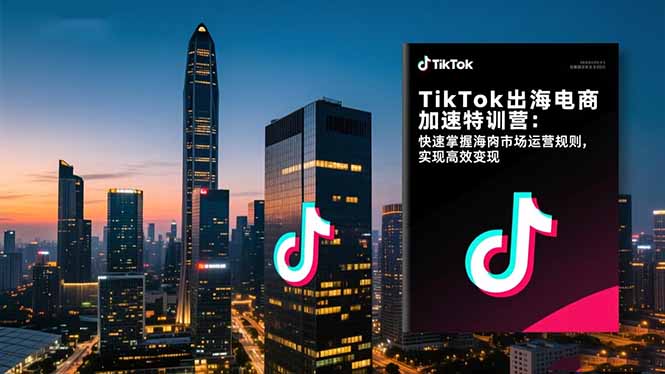 （16535期）TikTok出海电商加速特训营：快速掌握海外市场运营规则，实现高效变现
