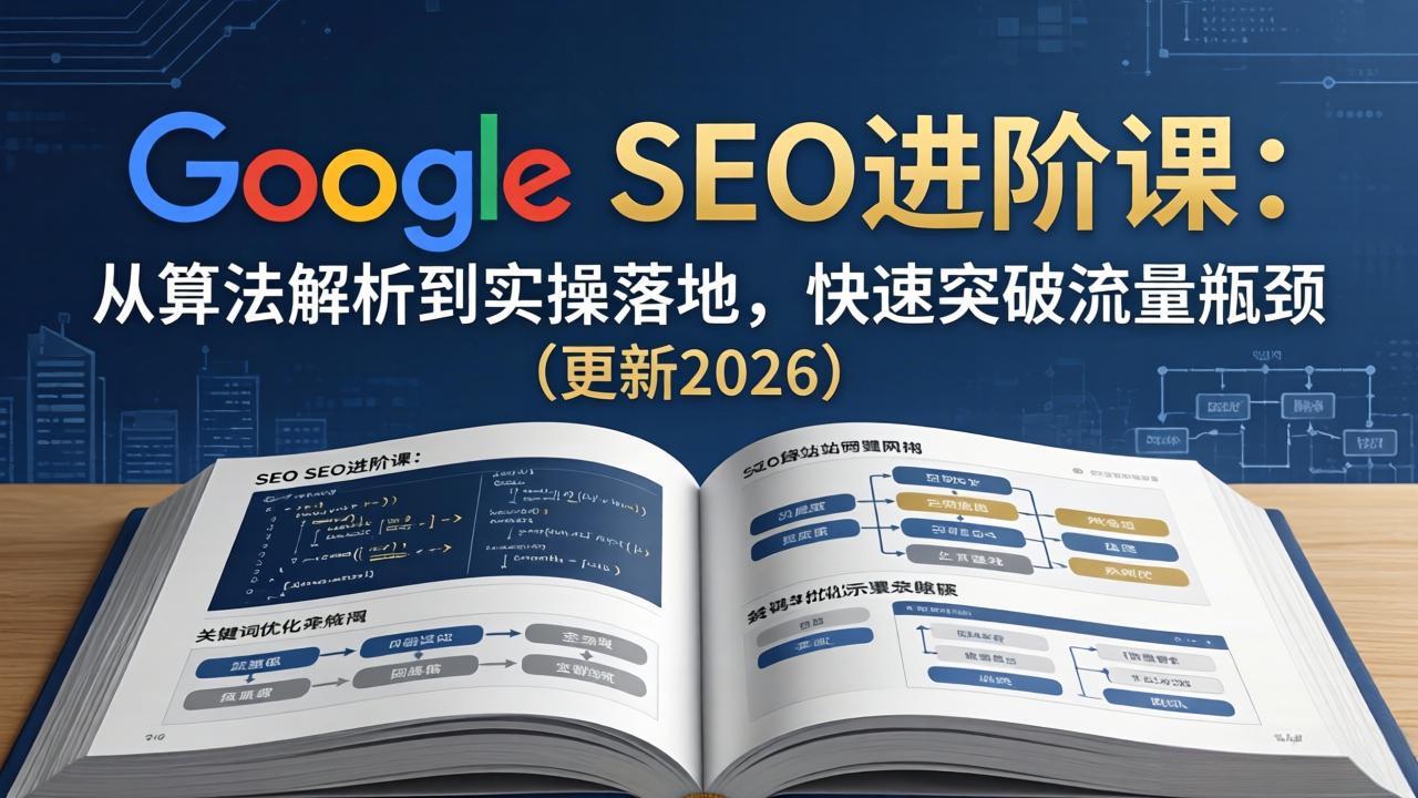 （18048期）Google SEO进阶课：从算法解析到实操落地，快速突破流量瓶颈（更新2026）