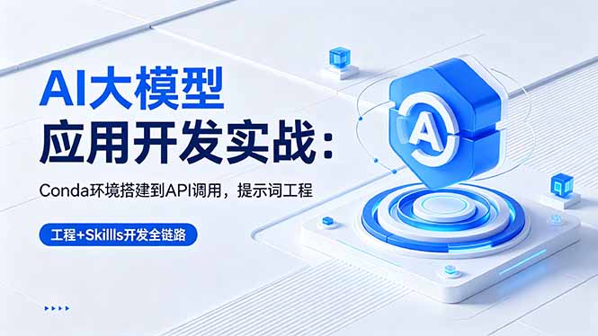 （18518期）AI 大模型应用开发实战：Conda环境搭建到API调用，提示词工程+Skills开发全链路