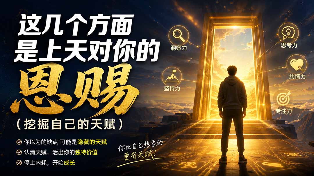 （19964期）付费文章：这几个方面是上天对你的恩赐（挖掘自己的天赋）