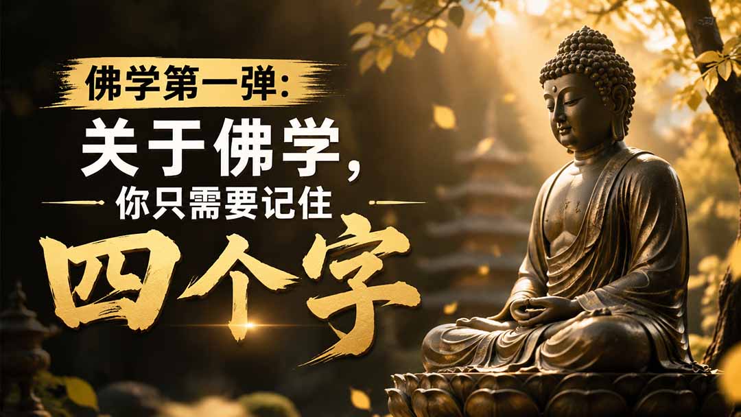 （19728期）付费文章：佛学第一弹:关于佛学，你只需要记住四个字