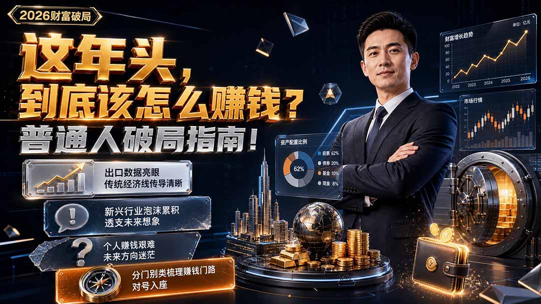（19660期）付费文章：这年头，到底该怎么赚钱？普通人破局指南！